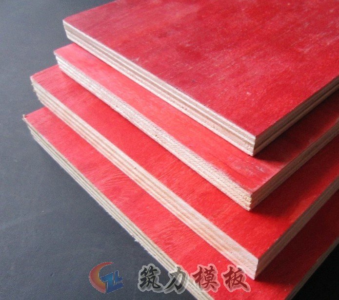 普通紅面建筑模板是建筑木模板的一種